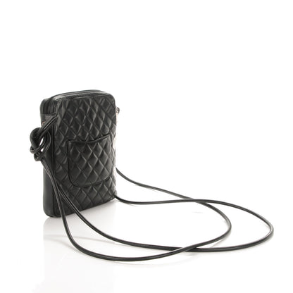 Chanel Calfskin Cambon Medium Messenger Black White 3 of 7