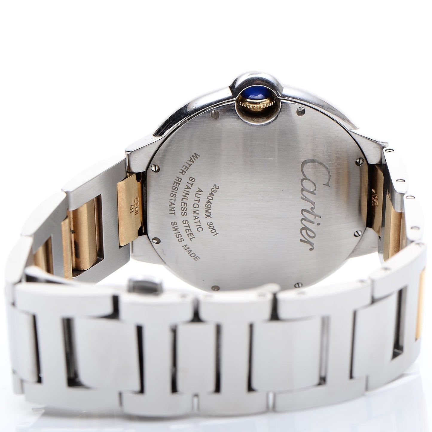 Stainless Steel 18K Yellow Gold 42mm Ballon Bleu De Automatic Watch