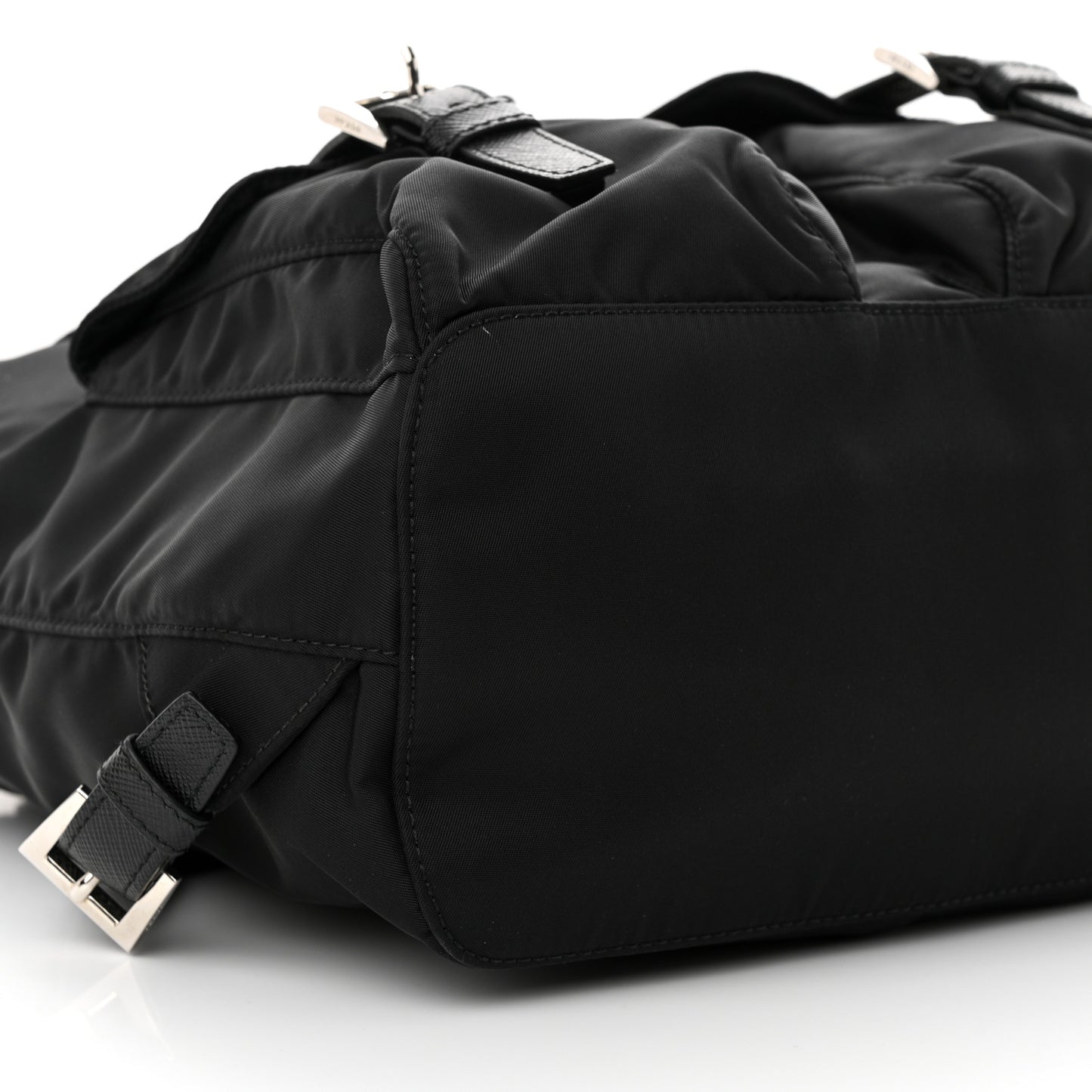 Tessuto Nylon Saffiano Vela Backpack Black