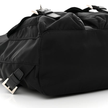 Prada Tessuto Nylon Saffiano Vela Backpack Black 8 of 9