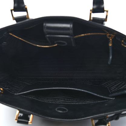 Prada Saffiano Soft Calfskin Zippered Tote Black 5 of 10