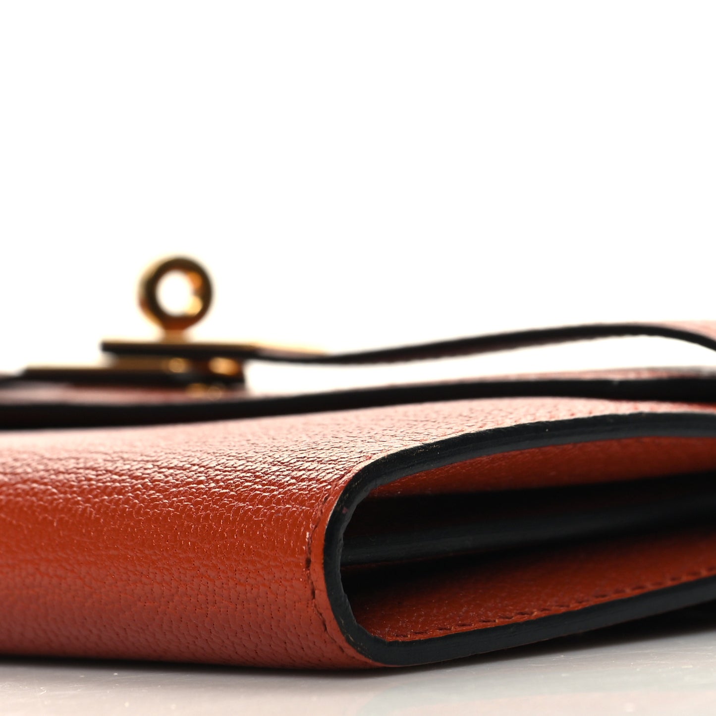 Chevre Mysore Kelly Longue Wallet Cuivre