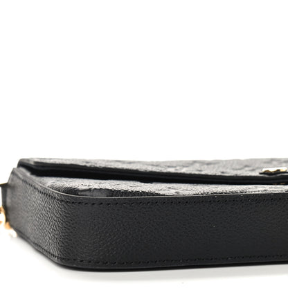 Louis Vuitton Empreinte Pochette Felicie Chain Wallet Black 8 of 9