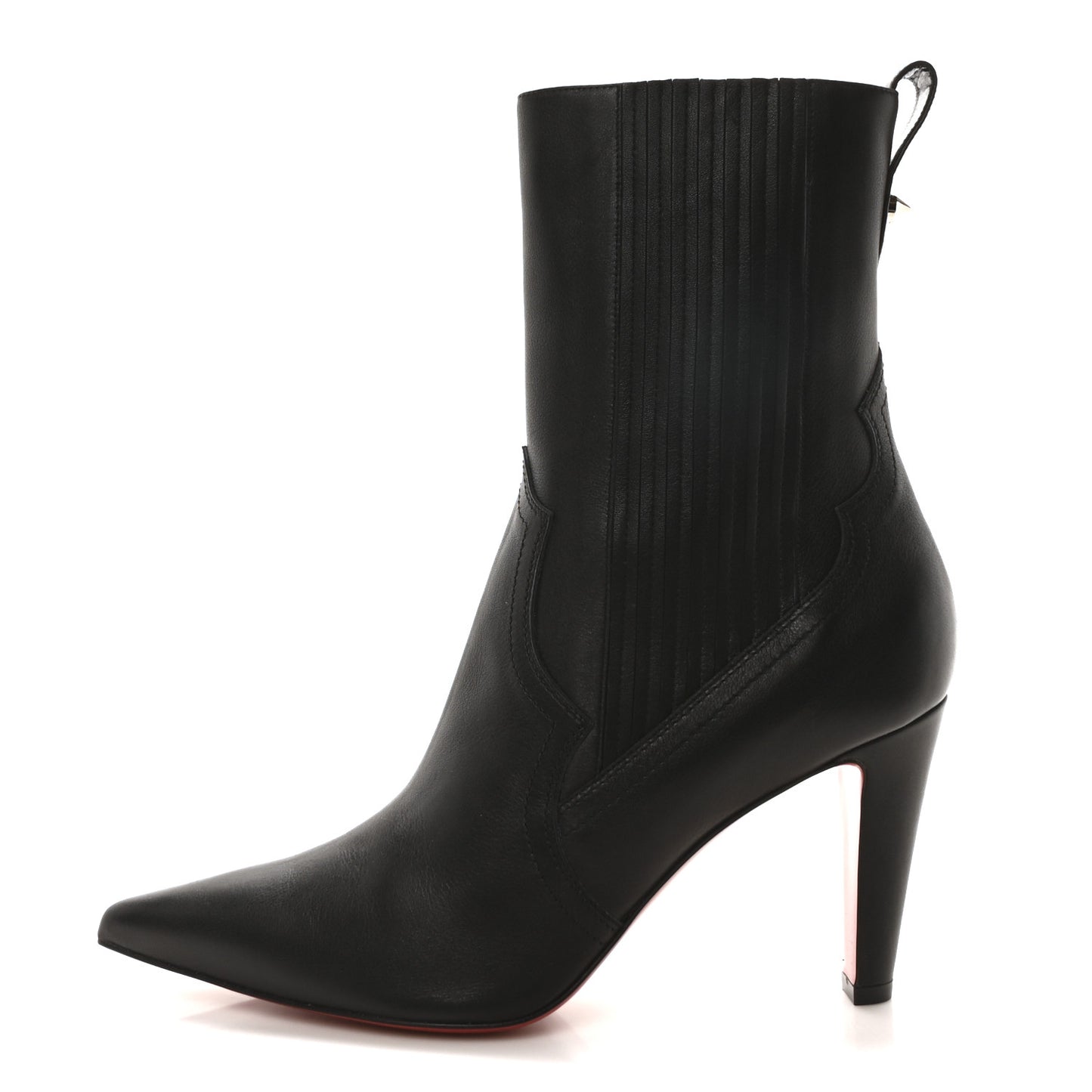 Calfskin Santigag 85 Ankle Boots 41 Black