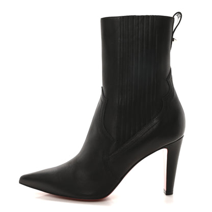 Christian Louboutin Calfskin Santigag 85 Ankle Boots 41 Black 1 of 9