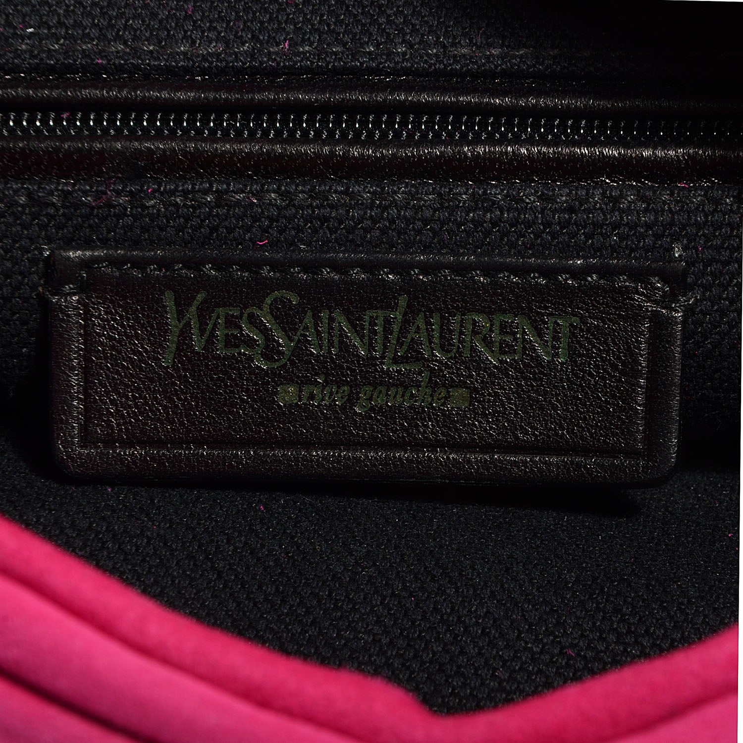 Saint Laurent Suede Chain Hobo Fuchsia 6 of 7