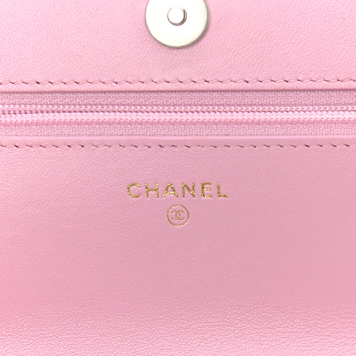 Lambskin Quilted Chanel 19 Wallet On Chain WOC Dark Pink