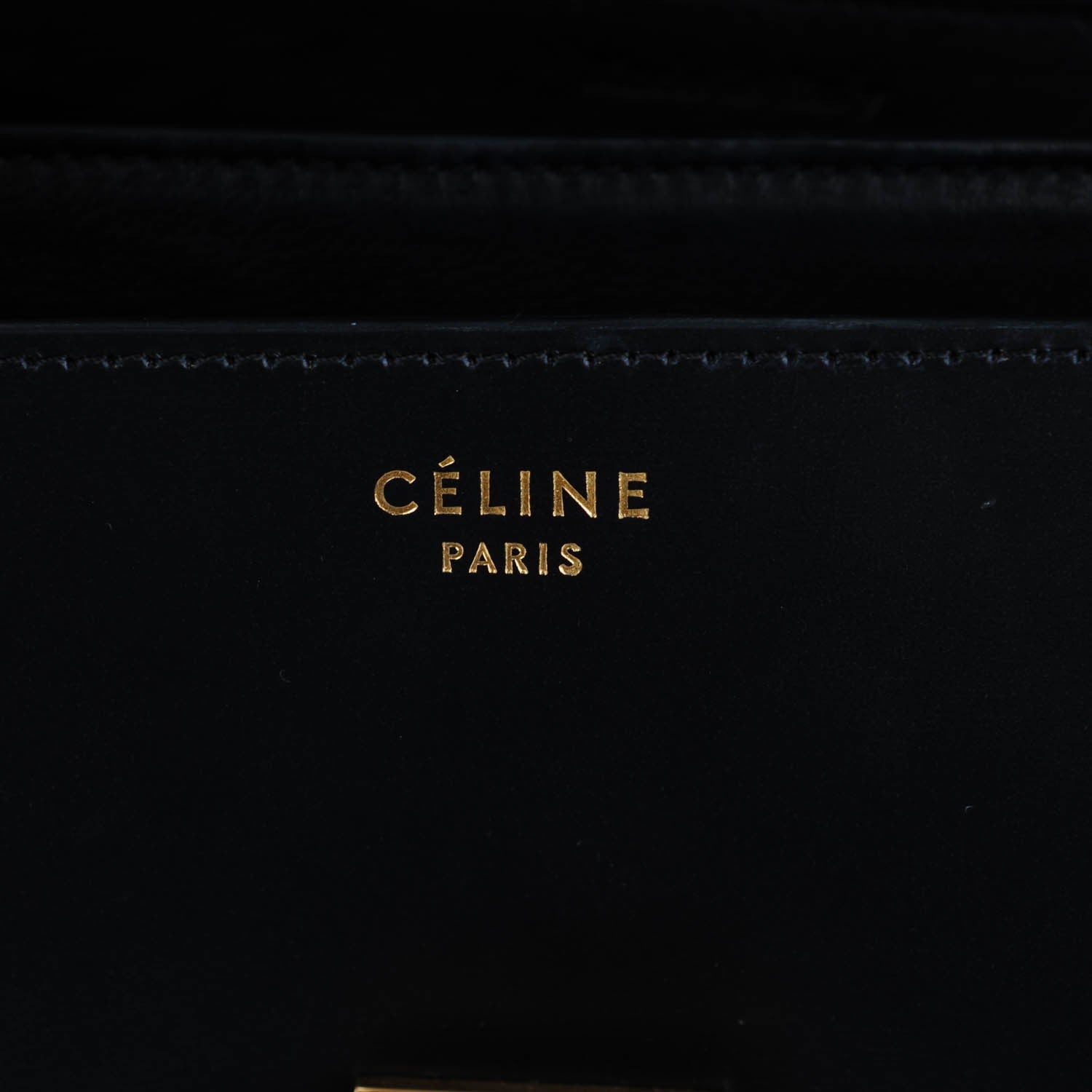 Celine Box Calfskin Medium Classic Box Flap Bag Black 6 of 7