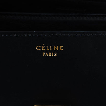 Celine Box Calfskin Medium Classic Box Flap Bag Black 6 of 7