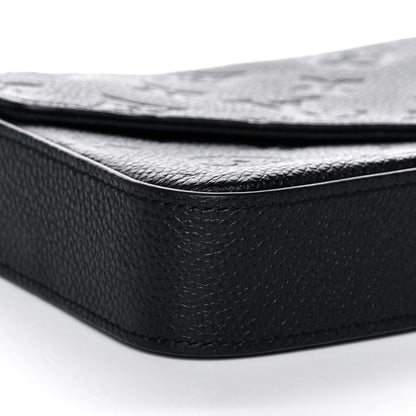 Louis Vuitton Empreinte Pochette Felicie Chain Wallet Black 9 of 10