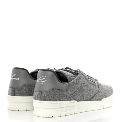 Louis Vuitton Wool Mens LV Trainer Sneakers 8 Grey 4 of 7