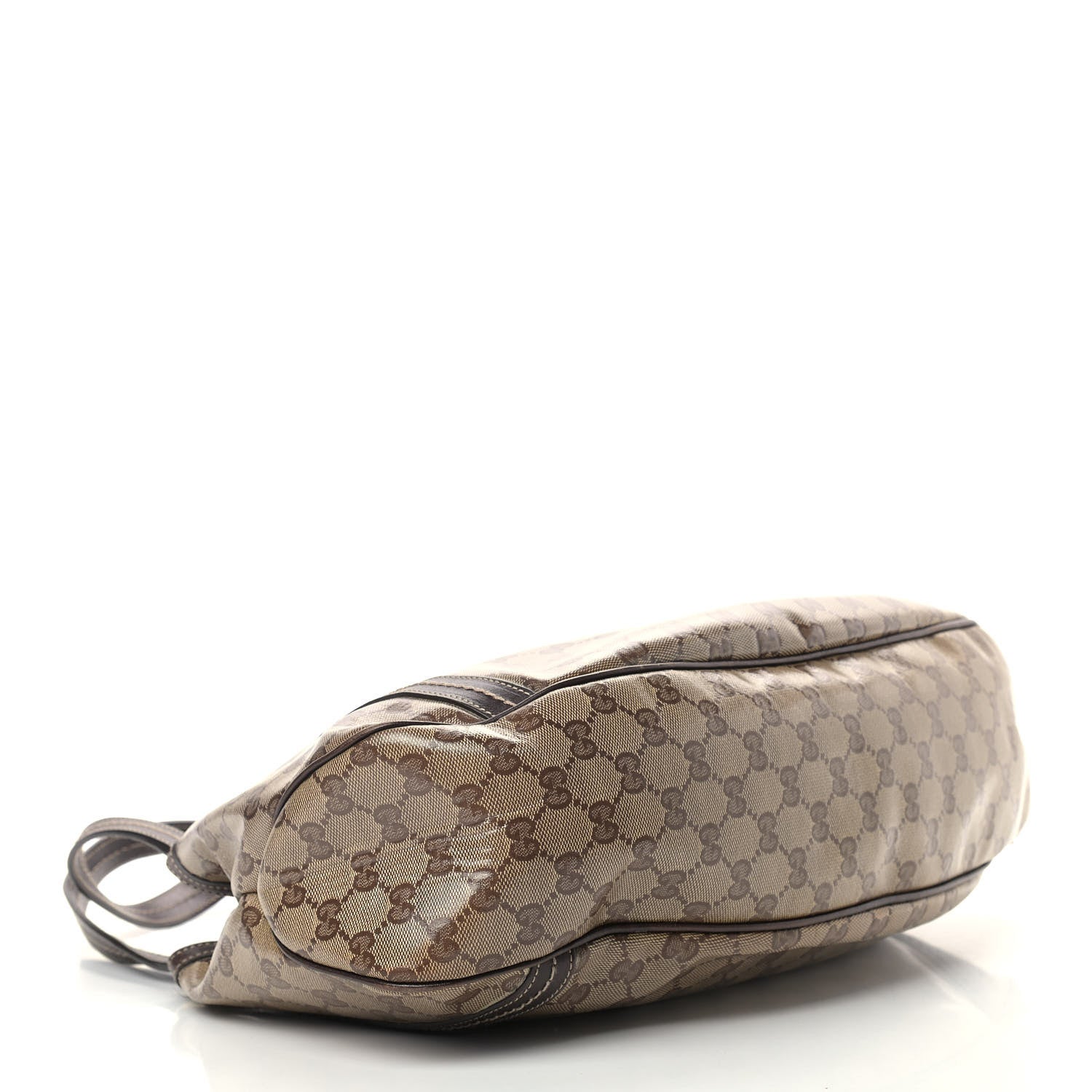 Gucci Crystal Monogram Duchessa Flap Shoulder Bag Dark Brown 4 of 14