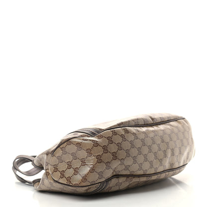 Gucci Crystal Monogram Duchessa Flap Shoulder Bag Dark Brown 4 of 14