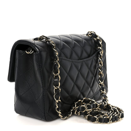 Chanel Lambskin Quilted Mini Rectangular Flap Black 3 of 11