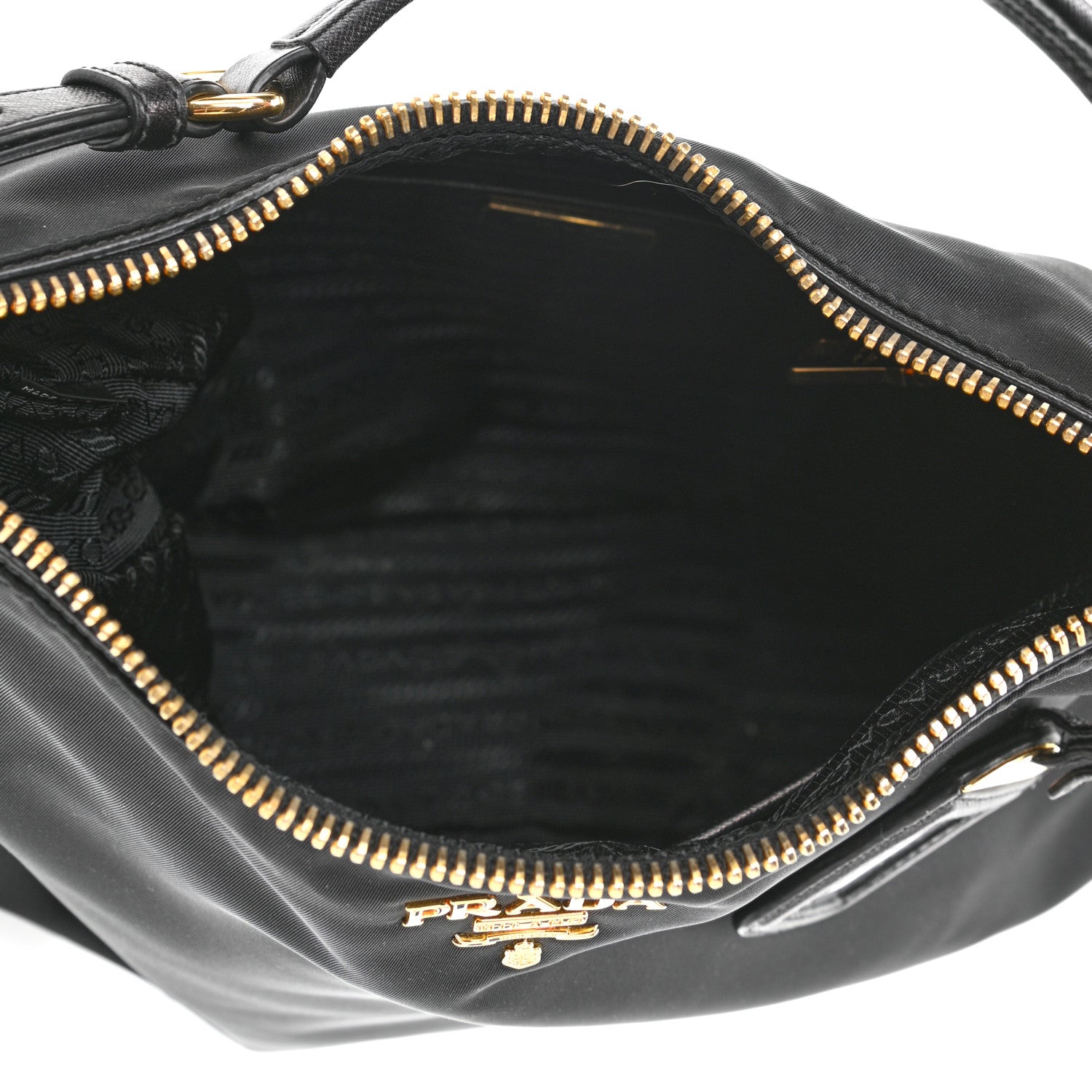 Prada Tessuto Nylon Saffiano Hobo 5 of 10