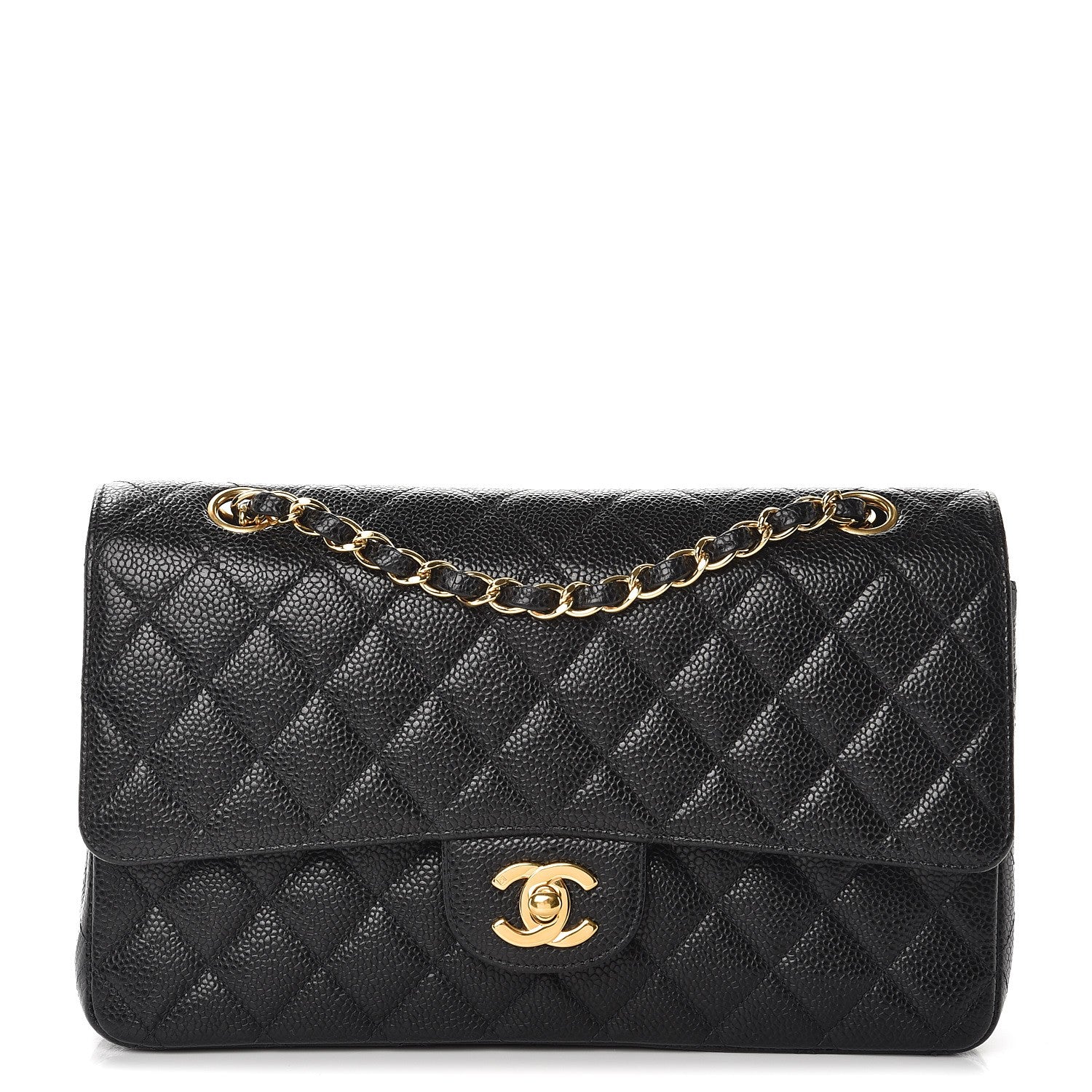 Chanel Caviar Quilted Medium Double Flap Black 1 of 10