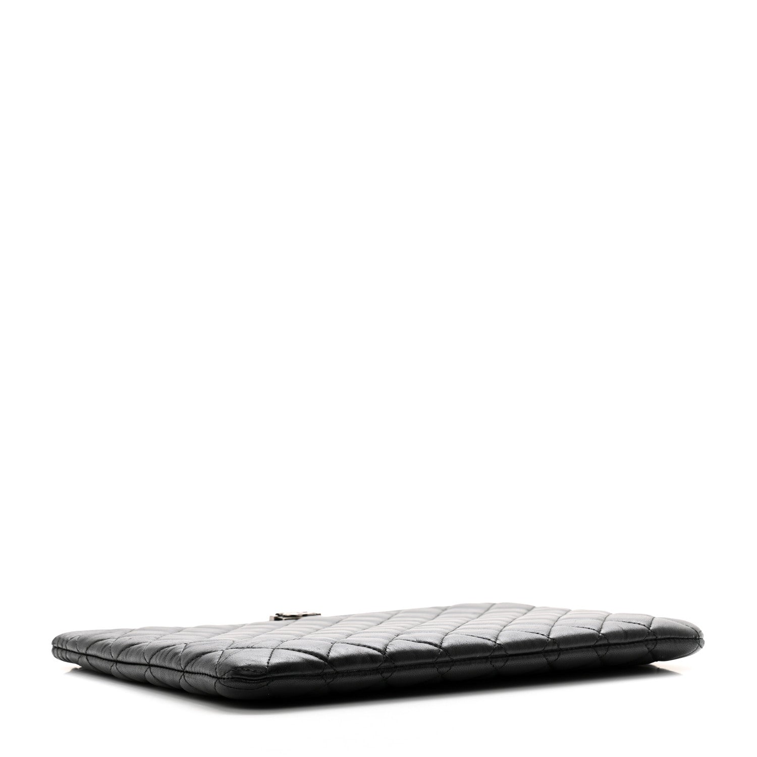 Chanel Lambskin Quilted Medium Boy Cosmetic Case Black 4 of 9