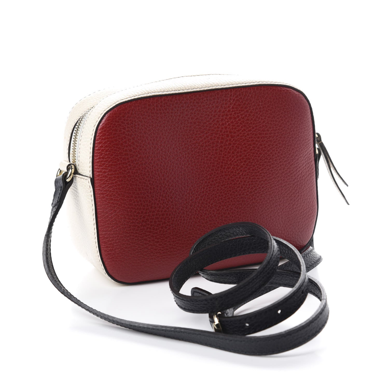 Gucci Dollar Calfskin Small Soho Disco Bag Hibiscus Red Mystic White Blue 3 of 10