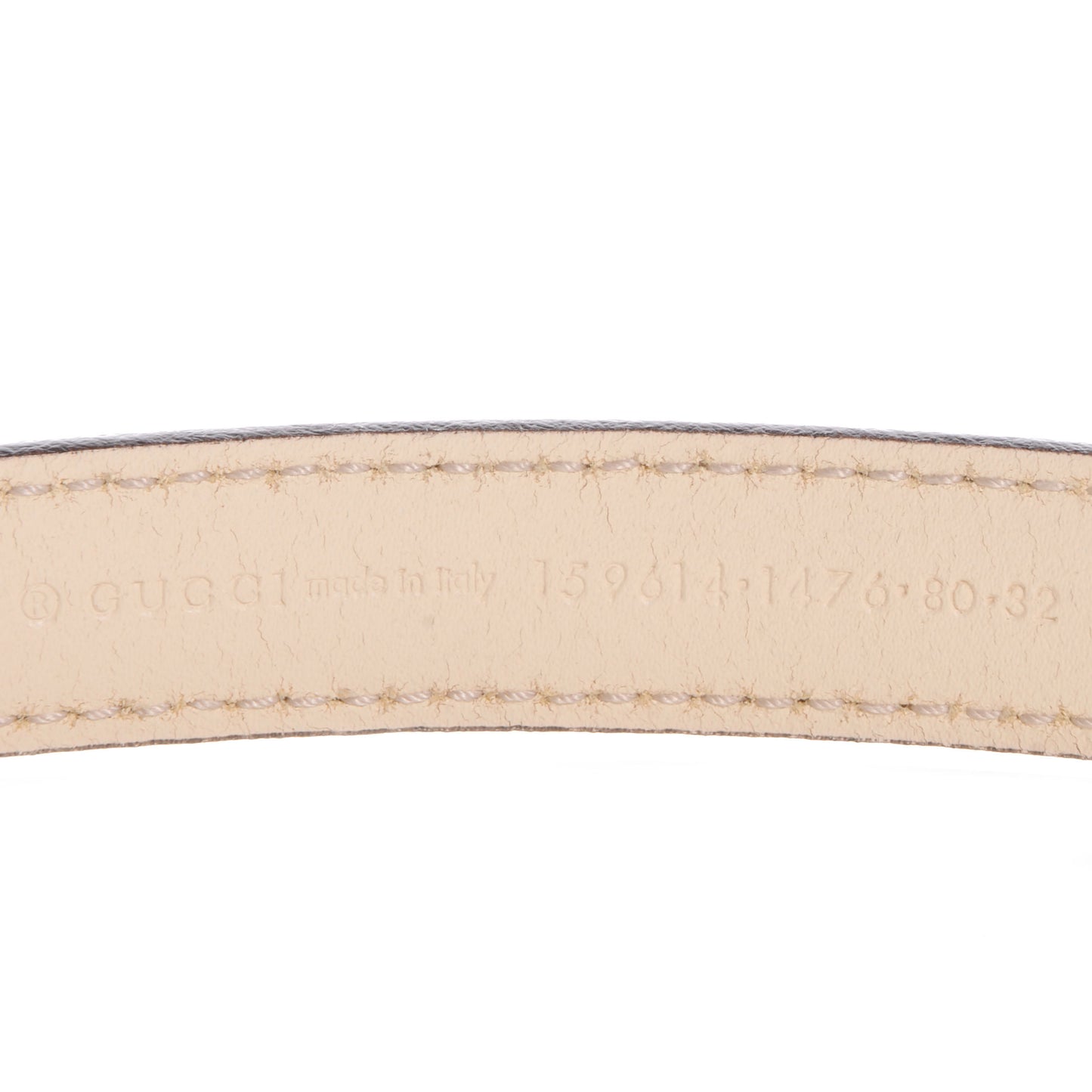 Leather GG Belt 80 32 Off White