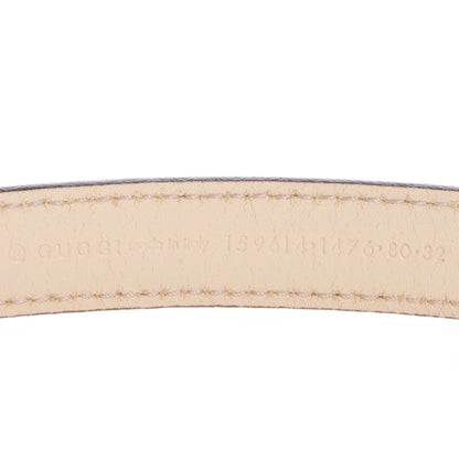 Gucci Leather GG Belt 80 32 Off White 4 of 5
