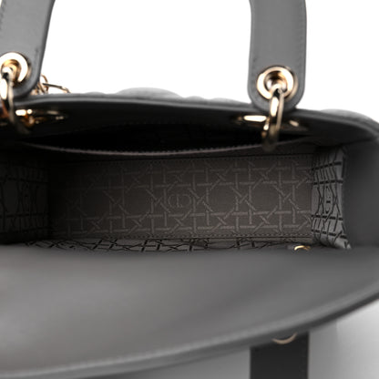 Christian Dior Lambskin Cannage Small My ABC Dior Lady Dior Grey 5 of 11