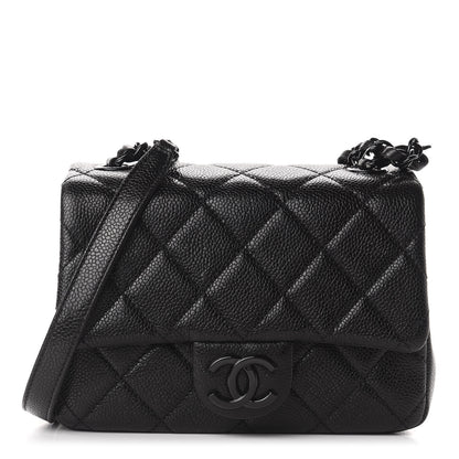 Chanel Caviar Quilted Incognito Mini Square Flap Black 1 of 10