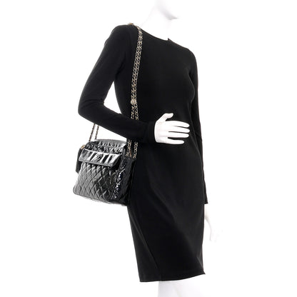 Chanel Patent Quilted Tassel Camera Case Black 2 of 10