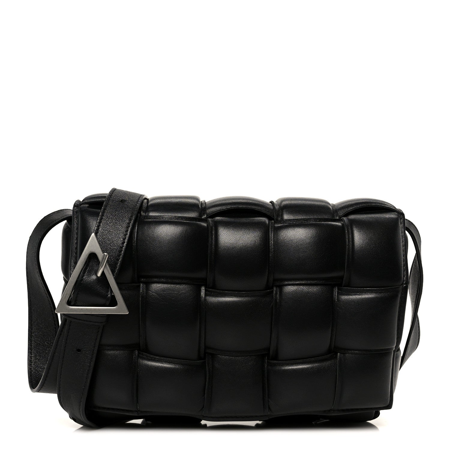 Bottega Veneta Nappa Maxi Intreccio Padded Cassette Crossbody Bag Black 1 of 14