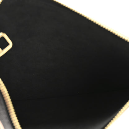Louis Vuitton Empreinte Monogram Giant Neverfull MM Pochette Black Beige 5 of 7