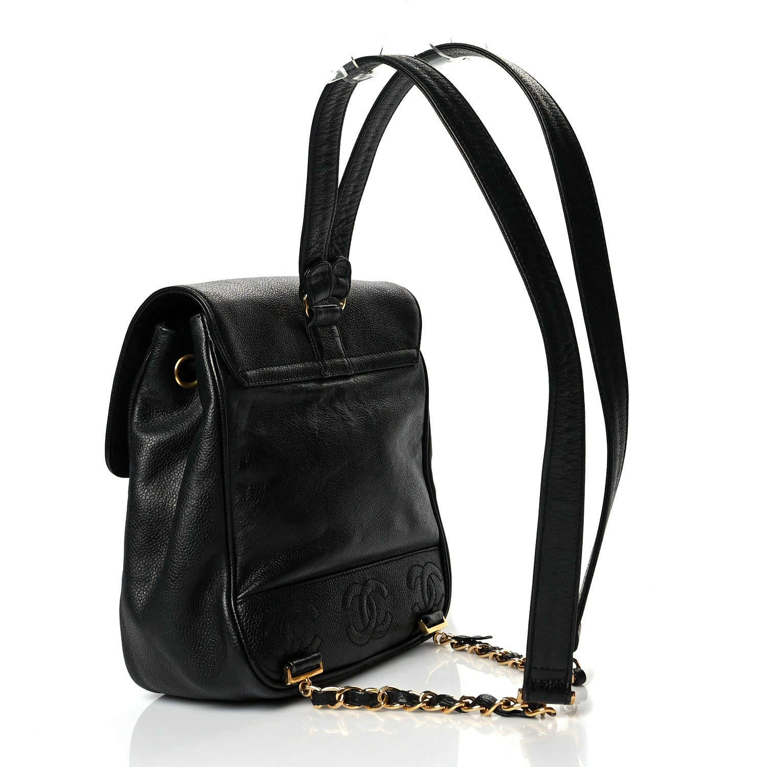 Chanel Caviar CC Backpack Black 3 of 18