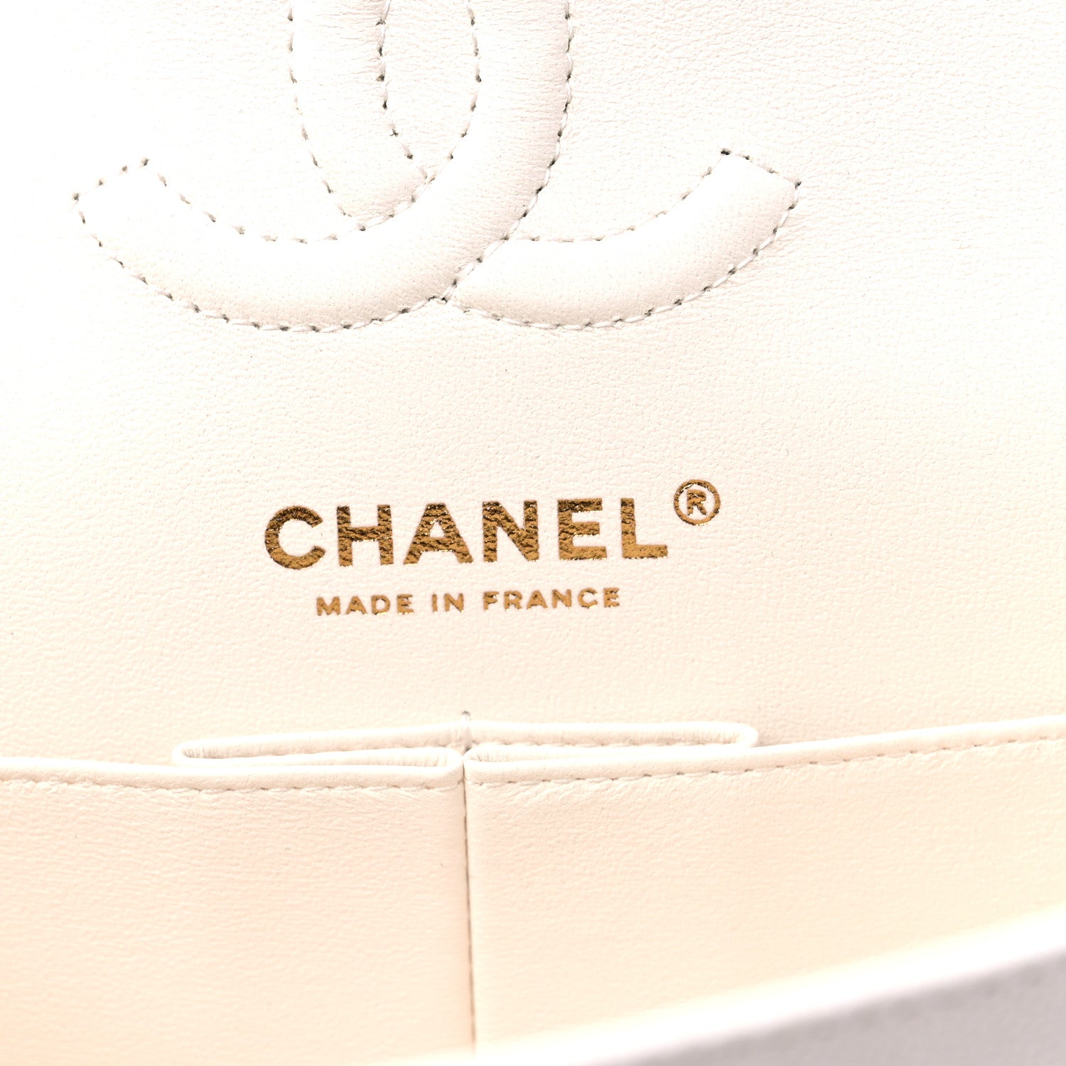 Chanel Caviar Quilted Small Double Flap White 6 of 9
