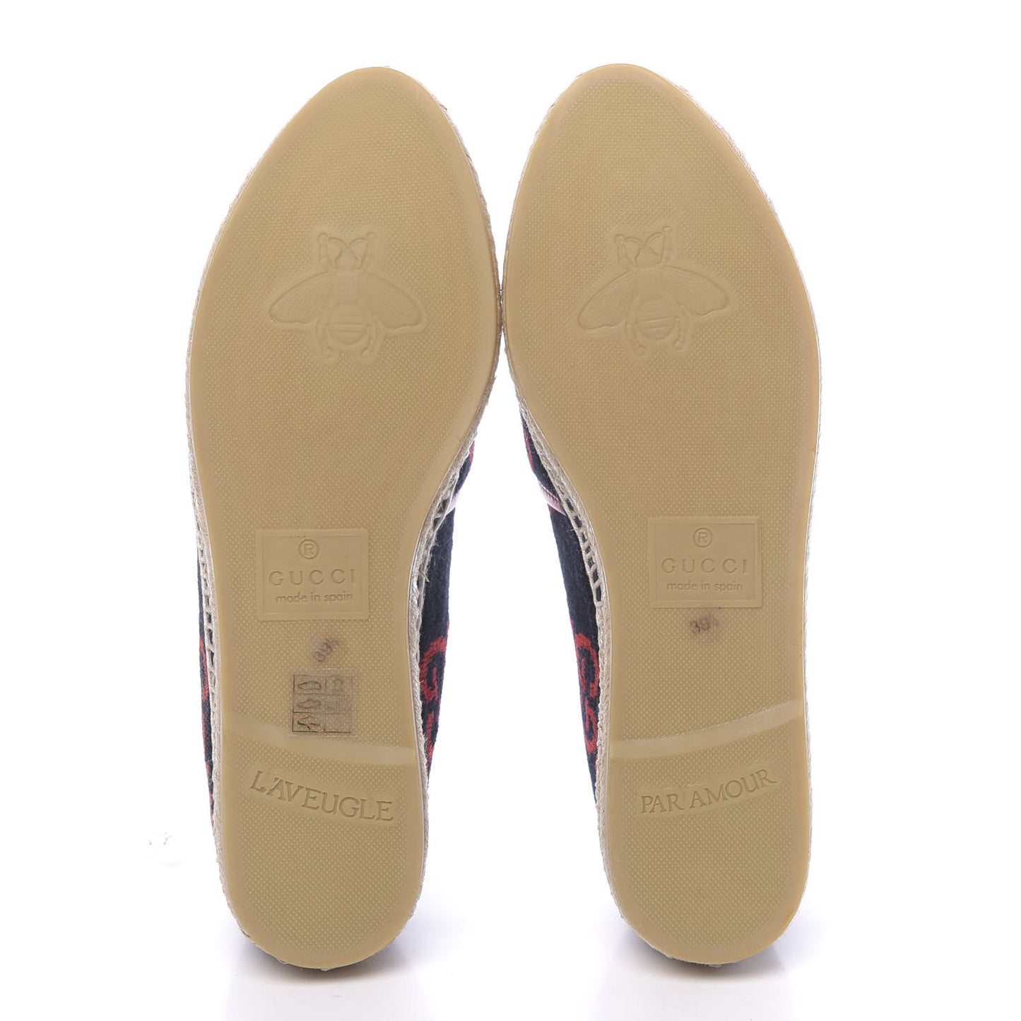 Terry Cloth GG Monogram Espadrilles 39.5 Blue Red