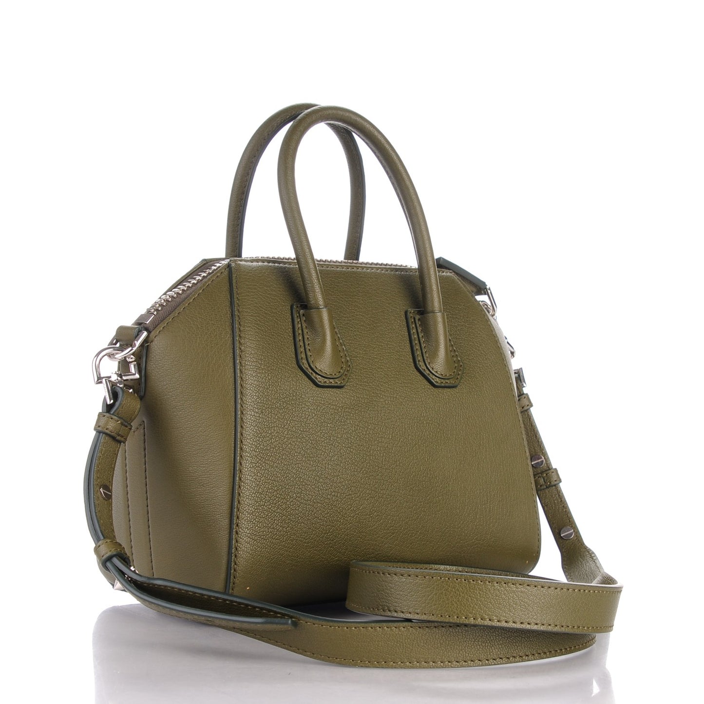 Sugar Goatskin Mini Antigona Khaki