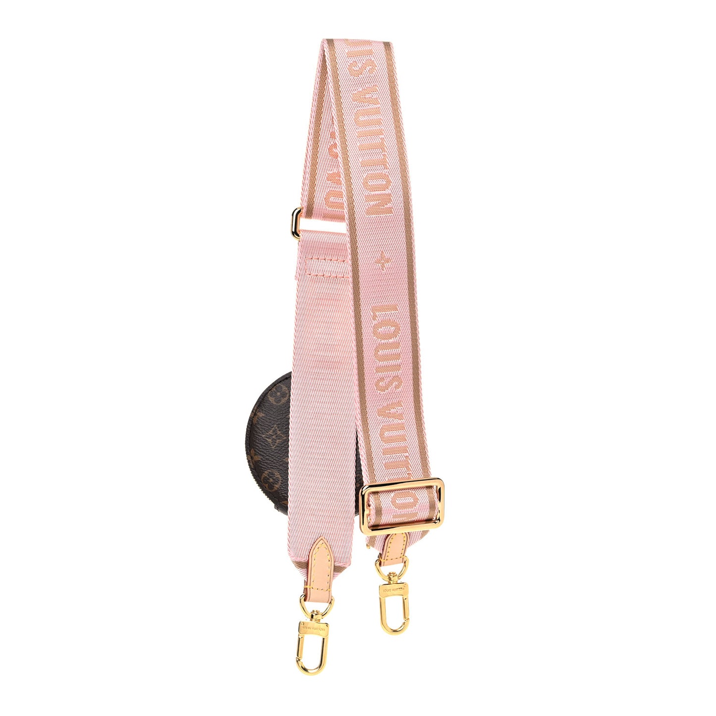 Monogram Multi Pochette Accessories Bandouliere Shoulder Strap Rose Clair