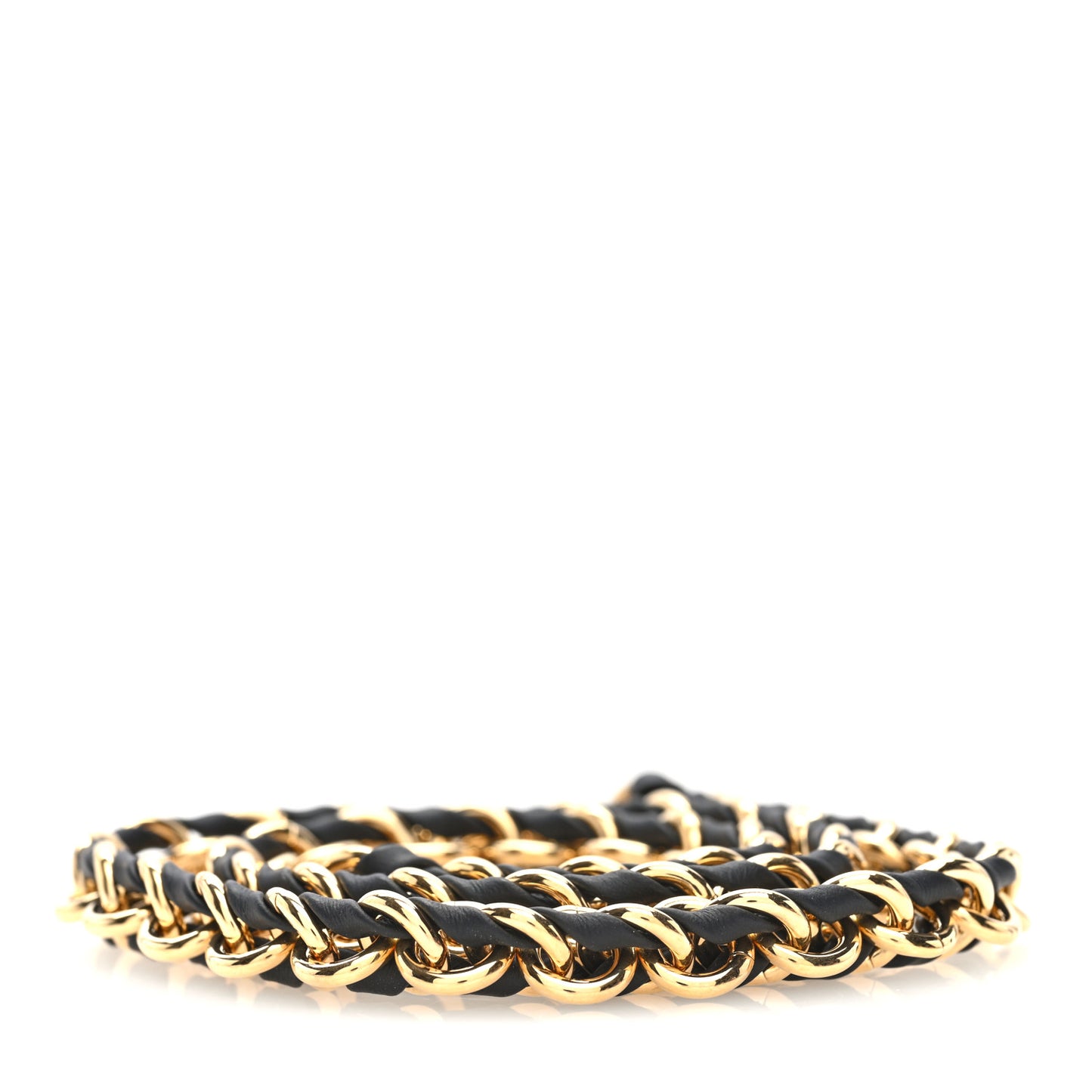 Calfskin Multi Pochette Chain Shoulder Strap Black Gold