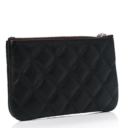 Chanel Caviar Quilted Small Cosmetic Case Black 2 of 4
