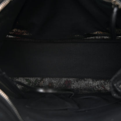 Balenciaga X GUCCI Canvas Azalea Calfskin Flora Logo Print Neo Classic Silver Hardware Medium City White Multicolor Black 6 of 11