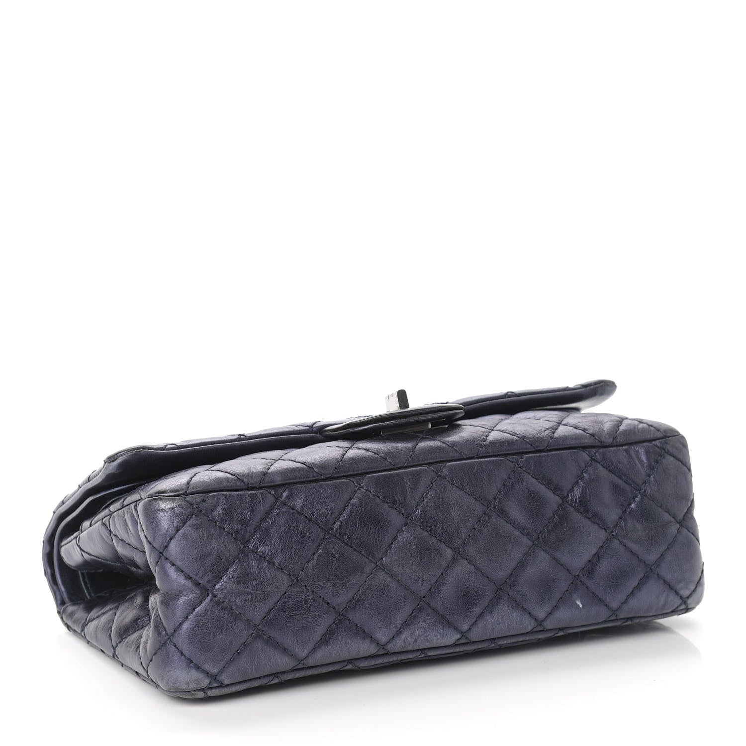 Chanel Metallic Aged Calfskin Quilted 2.55 Reissue 225 Flap Blue 4 of 21