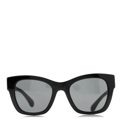 Chanel Acetate Square CC Heart Sunglasses 5478-A Black 2 of 9