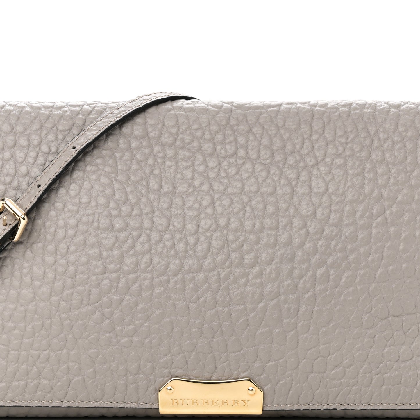 Signature Grain Medium Mildenhall Crossbody Bag Pale Grey