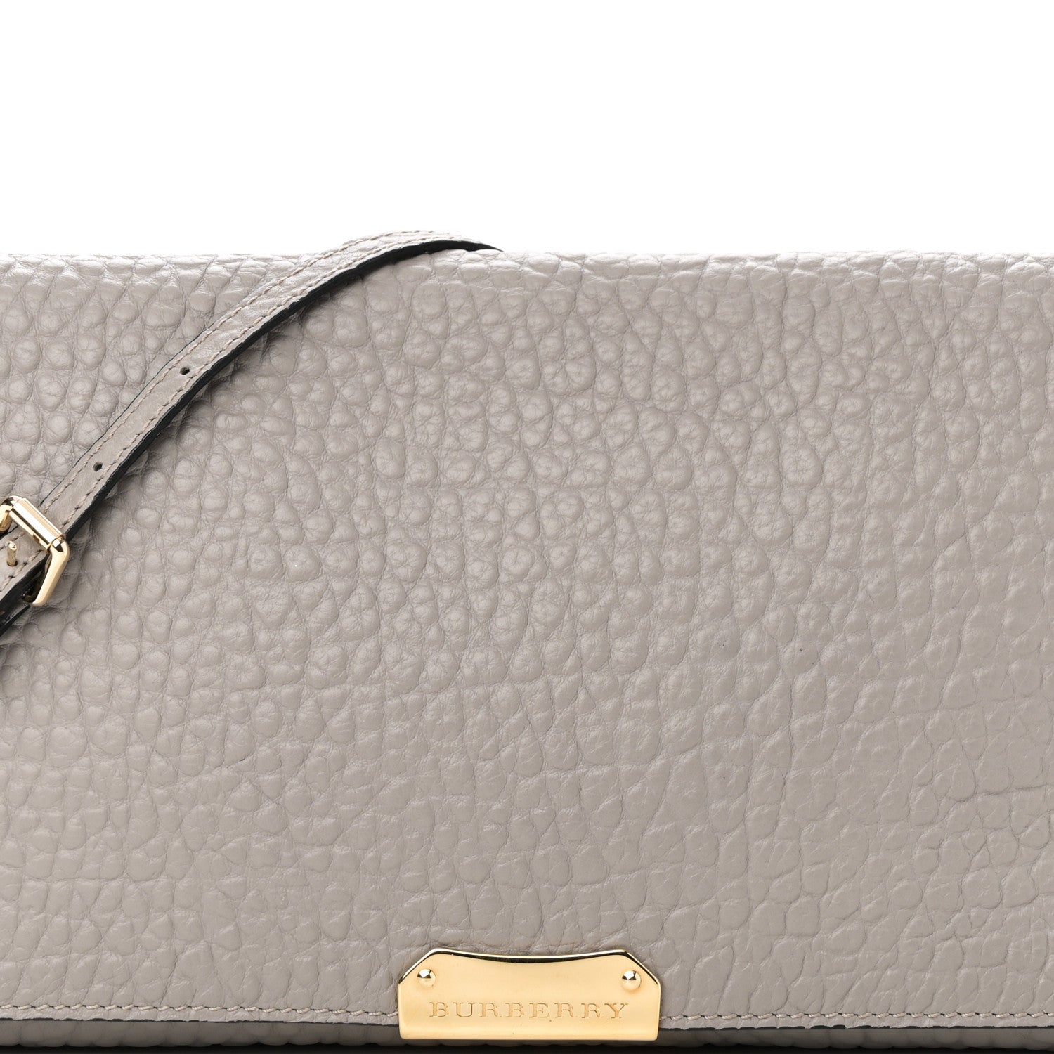 Burberry Signature Grain Medium Mildenhall Crossbody Bag Pale Grey 7 of 9