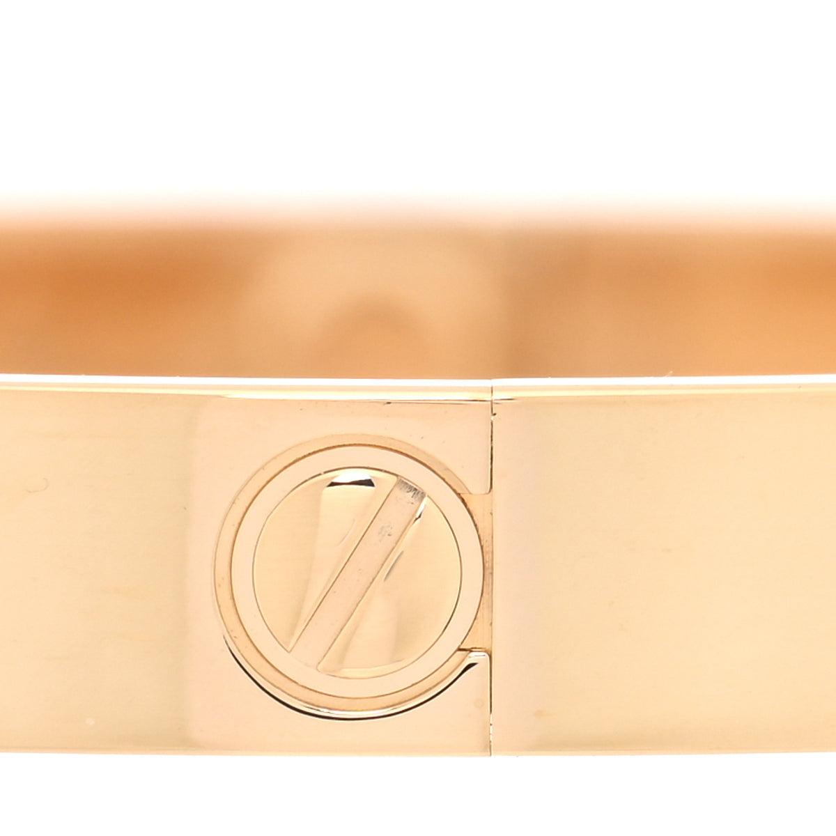 18K Yellow Gold 4 Diamond LOVE Bracelet 17