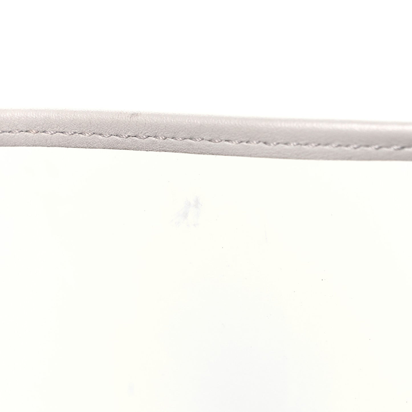 Lambskin Vinyl Large Naked Flap Silver