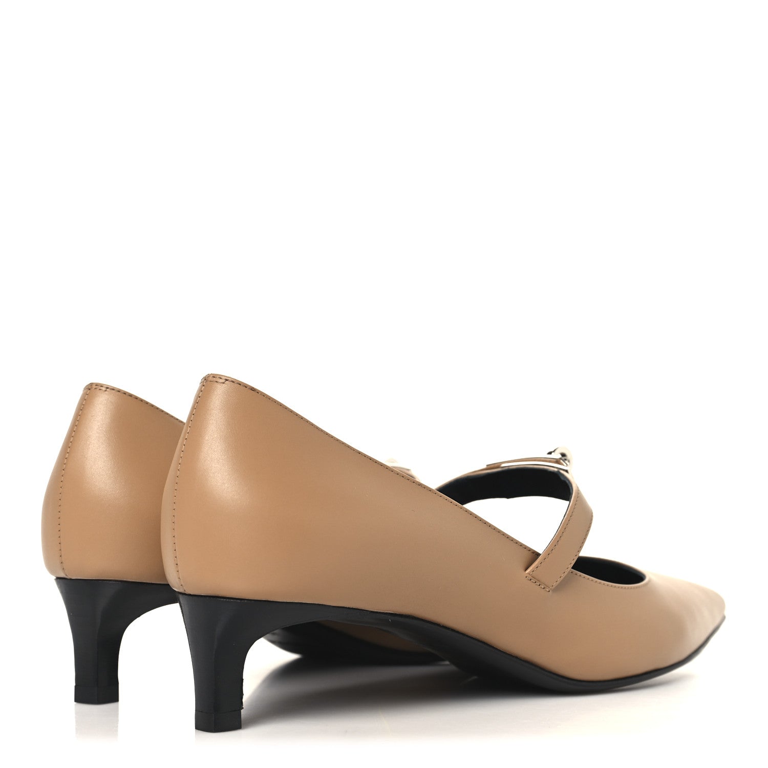 Hermes Calfskin Kiara 40 Pumps 39 Naturel Clair 5 of 10