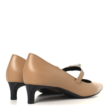 Hermes Calfskin Kiara 40 Pumps 39 Naturel Clair 5 of 10