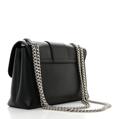 Celine Supple Calfskin Medium Victoire Bag Black 2 of 10