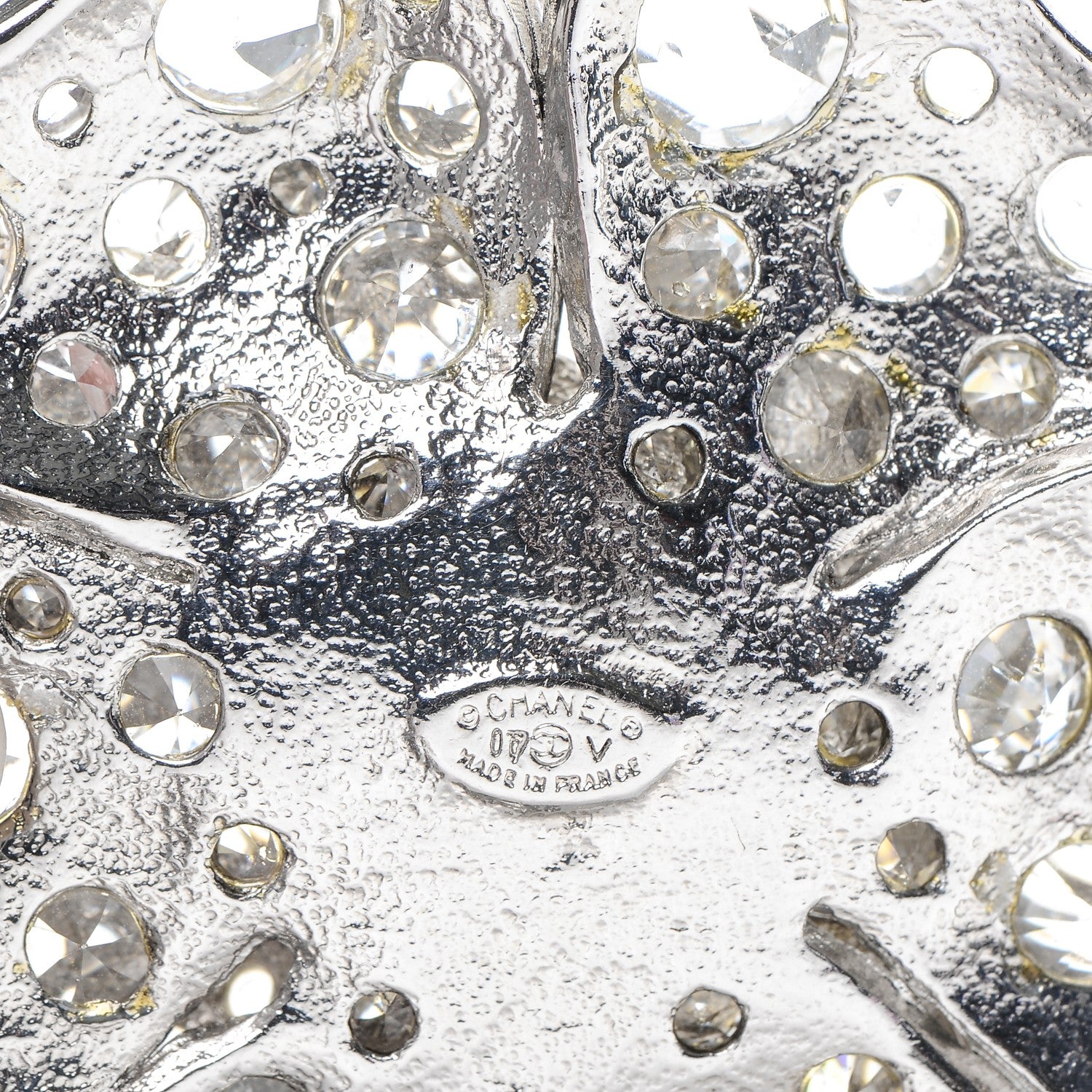 Chanel Crystal CC Camellia Belt Silver 5 of 5
