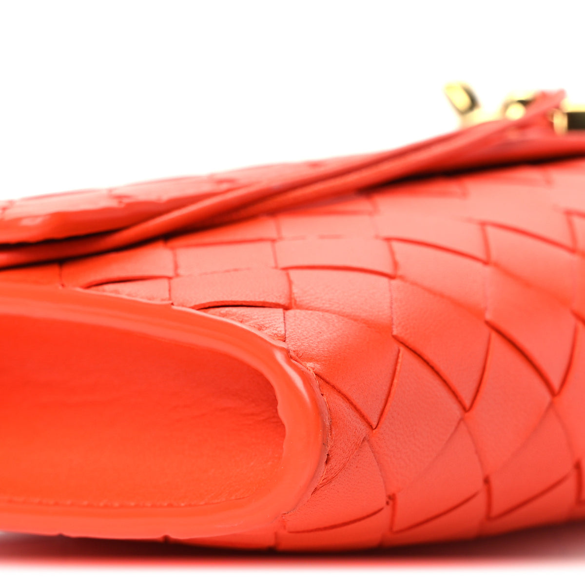 Bottega Veneta Nappa Intrecciato Long Andiamo Top Handle Clutch Orange 9 of 10