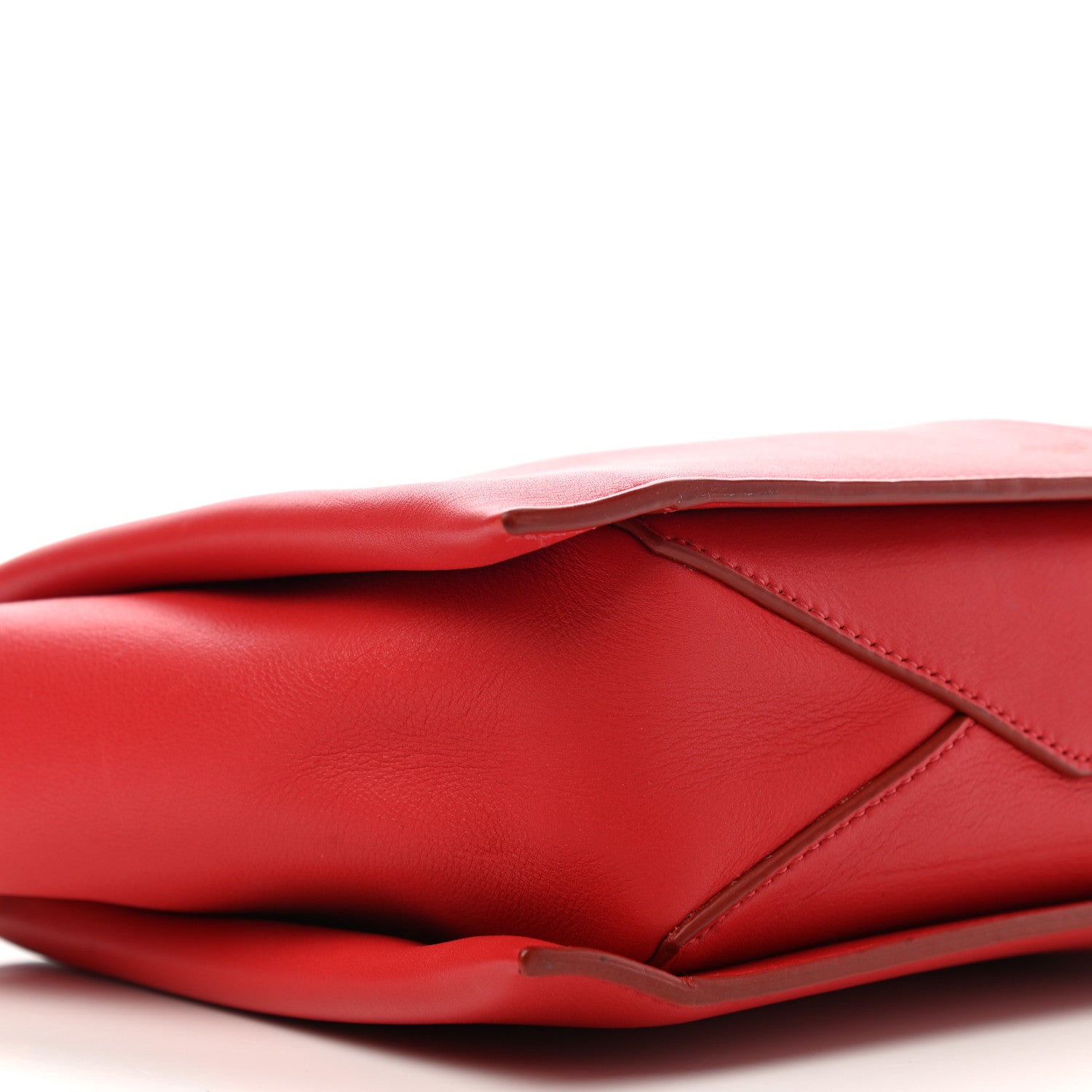 Celine Supple Natural Calfskin Tri-Fold Clutch Coquelicot 9 of 10