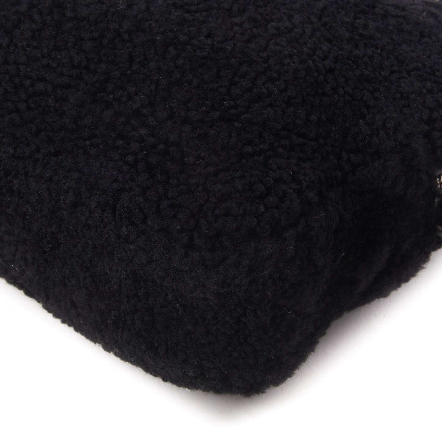 Shearling Monogram Lou Camera Bag Black